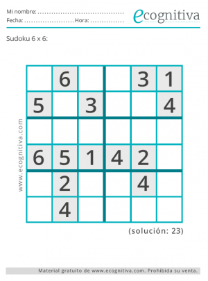 Sudoku para Gratis. Estimulación para