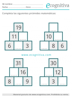 pirámides numéricas