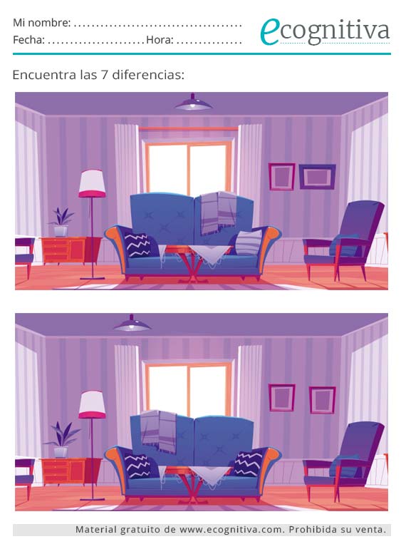 Encuentra las Diferencias. Juego de las 7 Diferencias para Mayores