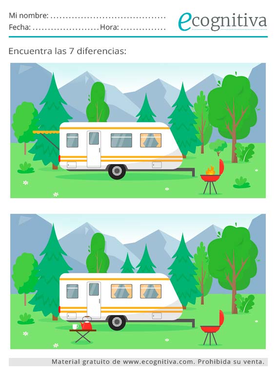 Encuentra las Diferencias. Juego de las 7 Diferencias para Mayores