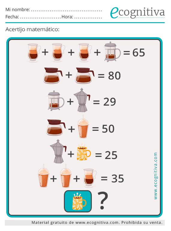 Acertijos Matemáticos. Resuelve Enigmas con Cálculo. PDF GRATIS