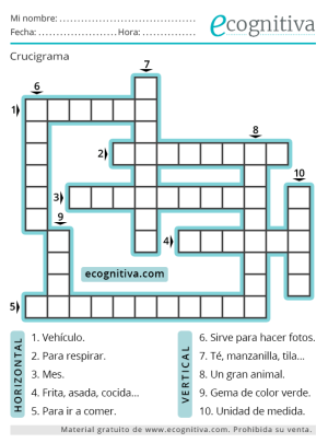 crosswords ecognitiva