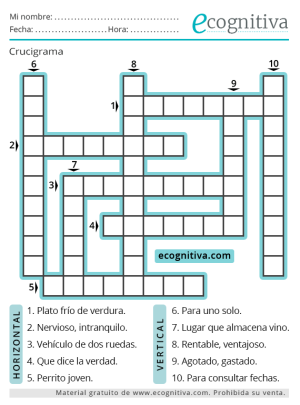 crucigramas en español