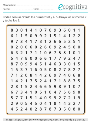 ejercicios ecognitiva octubre 2024