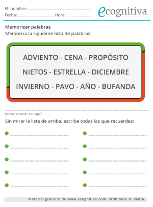 ecognitiva memoria navidad 24