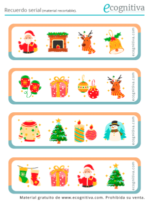ejercicio de memoria con tarjetas diciembre 24
