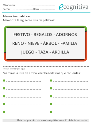 ejercicios navidad ecognitiva diciembre 24