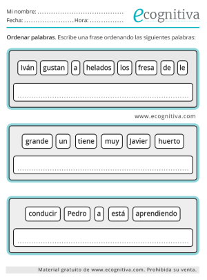 ejercicios frases mayo 25