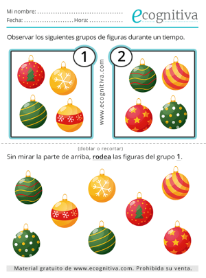 ecognitiva ejercicios de navidad 2025