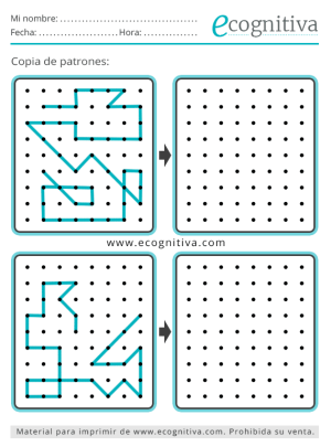 ejercicio de atencion copia de patrones