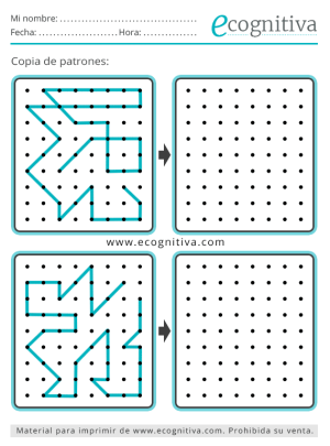 estimulacion cognitiva copia de patrones
